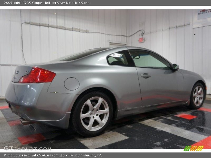 Brilliant Silver Metallic / Stone 2005 Infiniti G 35 Coupe