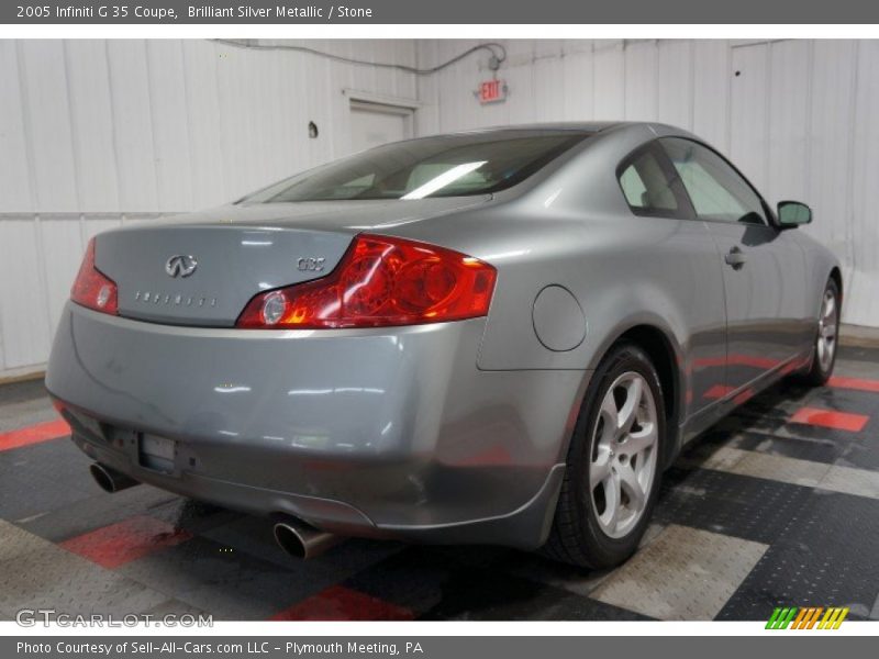 Brilliant Silver Metallic / Stone 2005 Infiniti G 35 Coupe