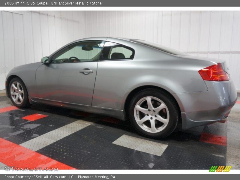 Brilliant Silver Metallic / Stone 2005 Infiniti G 35 Coupe
