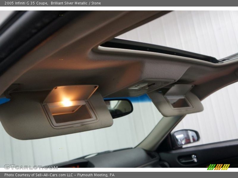 Brilliant Silver Metallic / Stone 2005 Infiniti G 35 Coupe