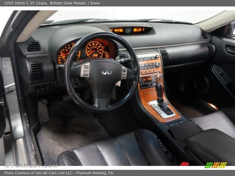 Brilliant Silver Metallic / Stone 2005 Infiniti G 35 Coupe
