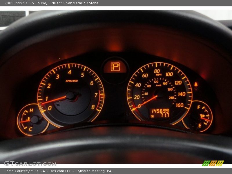 Brilliant Silver Metallic / Stone 2005 Infiniti G 35 Coupe