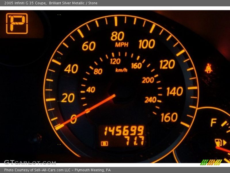 Brilliant Silver Metallic / Stone 2005 Infiniti G 35 Coupe
