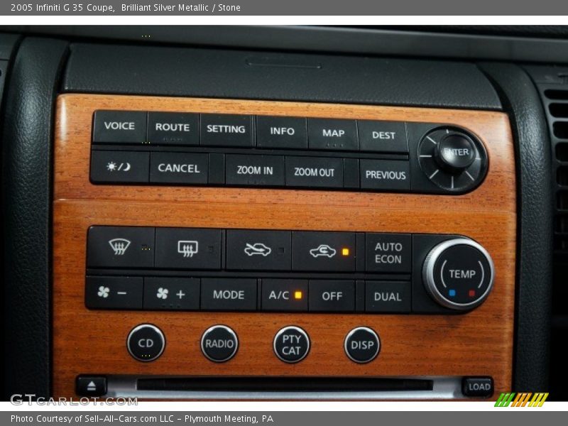 Brilliant Silver Metallic / Stone 2005 Infiniti G 35 Coupe