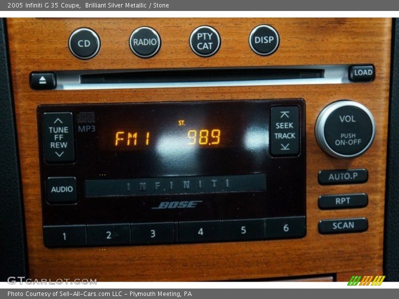 Brilliant Silver Metallic / Stone 2005 Infiniti G 35 Coupe