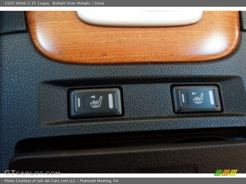 Brilliant Silver Metallic / Stone 2005 Infiniti G 35 Coupe