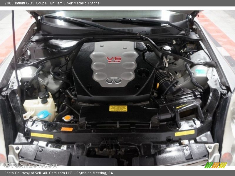 Brilliant Silver Metallic / Stone 2005 Infiniti G 35 Coupe