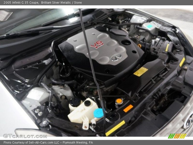 Brilliant Silver Metallic / Stone 2005 Infiniti G 35 Coupe