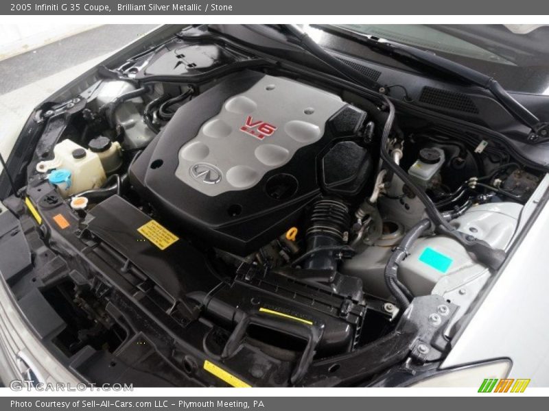 Brilliant Silver Metallic / Stone 2005 Infiniti G 35 Coupe