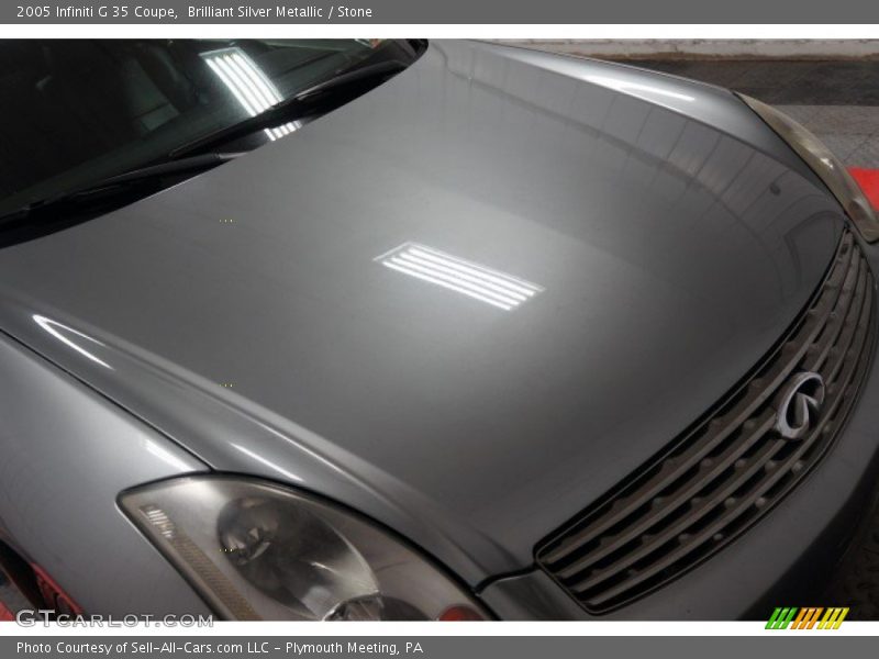 Brilliant Silver Metallic / Stone 2005 Infiniti G 35 Coupe