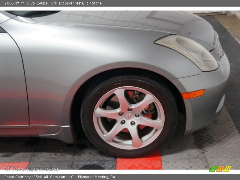 Brilliant Silver Metallic / Stone 2005 Infiniti G 35 Coupe