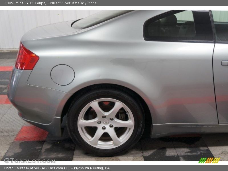 Brilliant Silver Metallic / Stone 2005 Infiniti G 35 Coupe