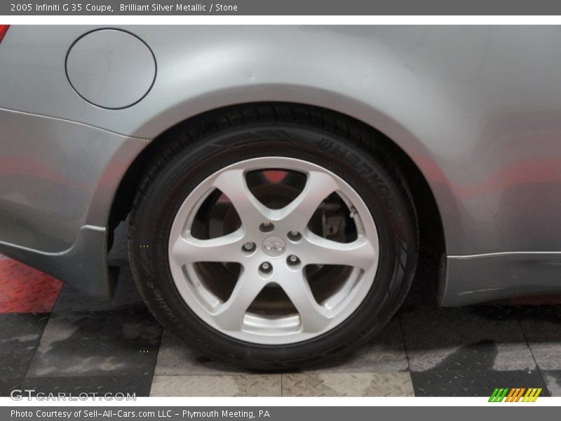 Brilliant Silver Metallic / Stone 2005 Infiniti G 35 Coupe