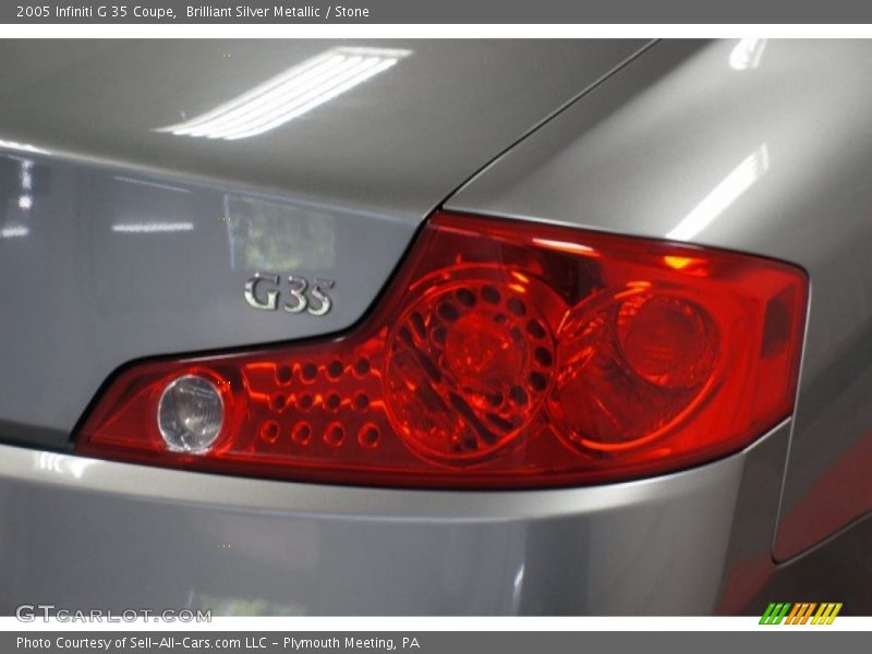 Brilliant Silver Metallic / Stone 2005 Infiniti G 35 Coupe