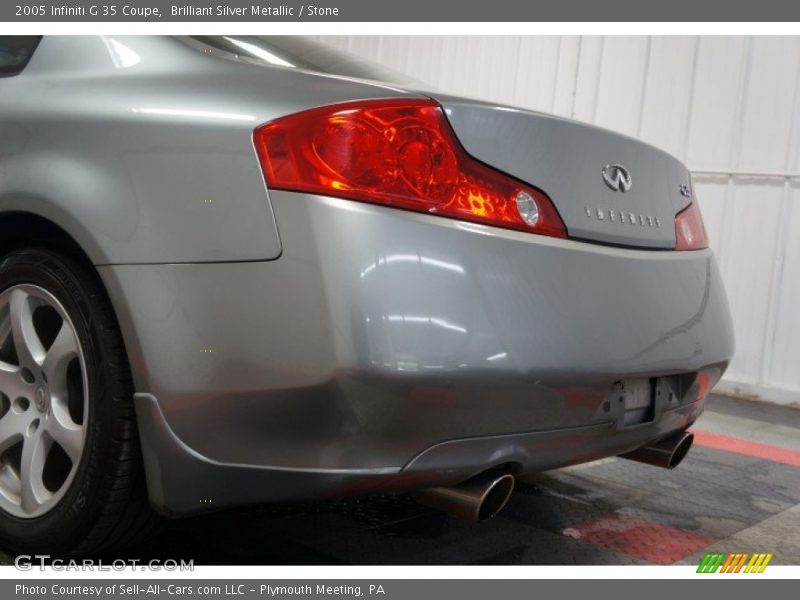 Brilliant Silver Metallic / Stone 2005 Infiniti G 35 Coupe