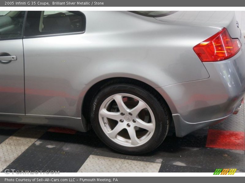 Brilliant Silver Metallic / Stone 2005 Infiniti G 35 Coupe