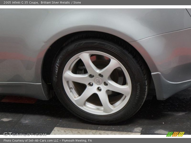 Brilliant Silver Metallic / Stone 2005 Infiniti G 35 Coupe