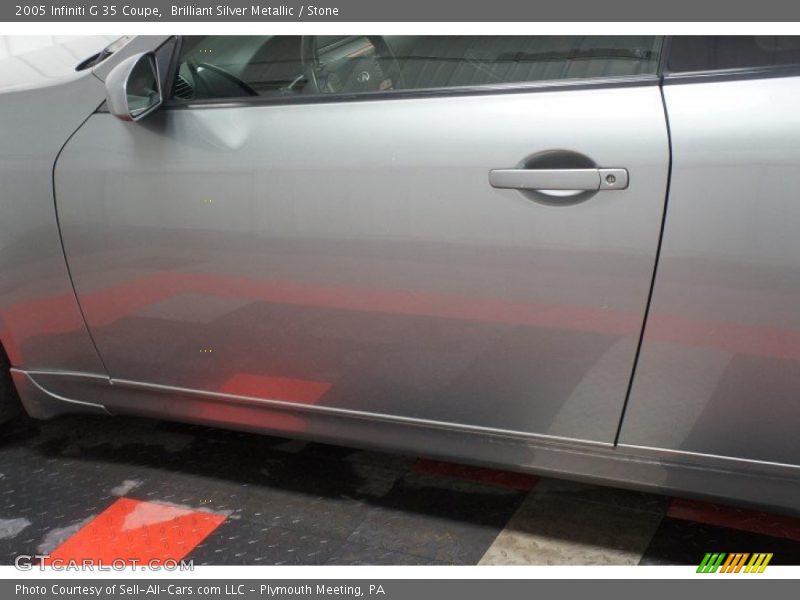 Brilliant Silver Metallic / Stone 2005 Infiniti G 35 Coupe