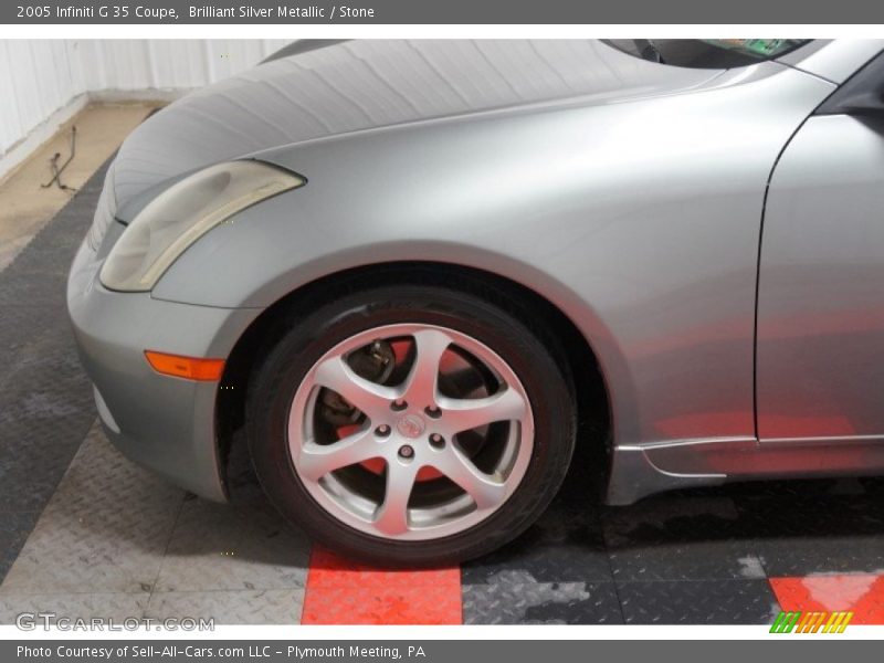 Brilliant Silver Metallic / Stone 2005 Infiniti G 35 Coupe