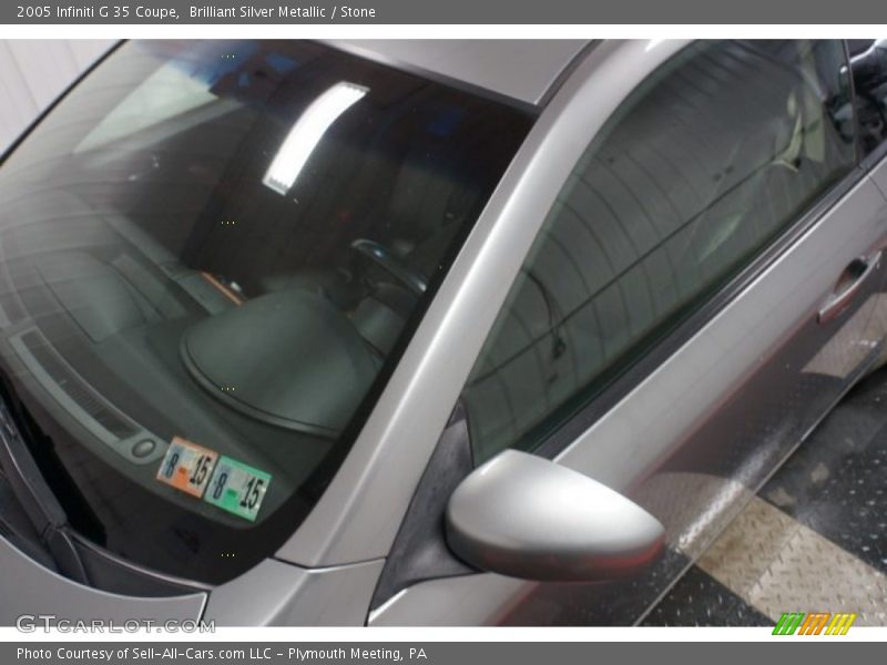 Brilliant Silver Metallic / Stone 2005 Infiniti G 35 Coupe