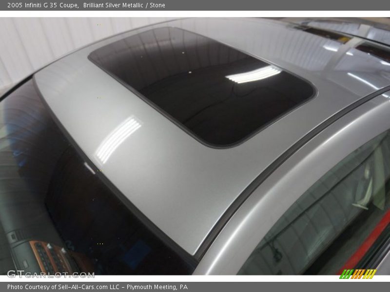 Brilliant Silver Metallic / Stone 2005 Infiniti G 35 Coupe