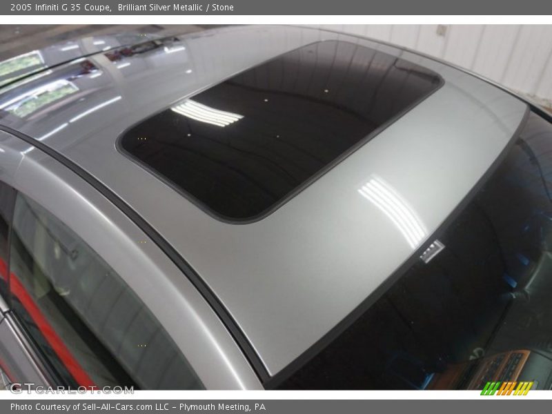 Brilliant Silver Metallic / Stone 2005 Infiniti G 35 Coupe