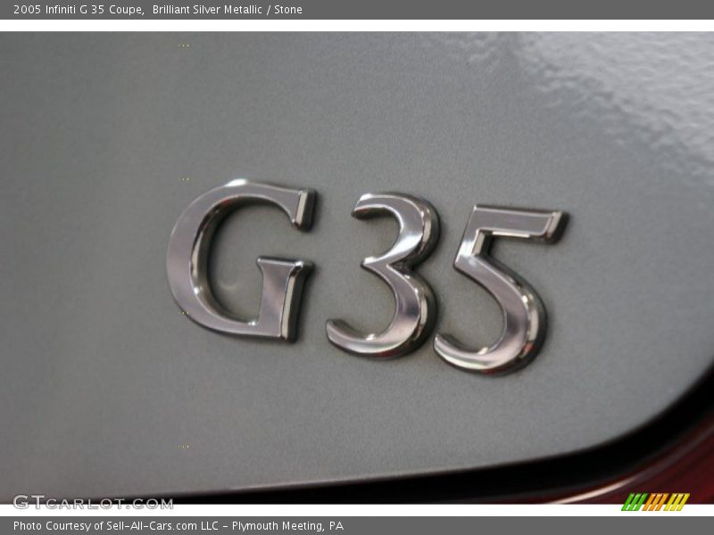 Brilliant Silver Metallic / Stone 2005 Infiniti G 35 Coupe