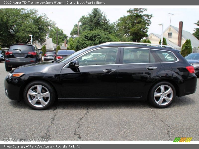 Crystal Black Pearl / Ebony 2012 Acura TSX Technology Sport Wagon