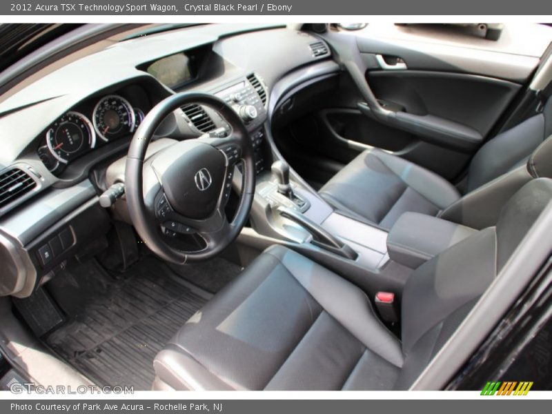 Crystal Black Pearl / Ebony 2012 Acura TSX Technology Sport Wagon