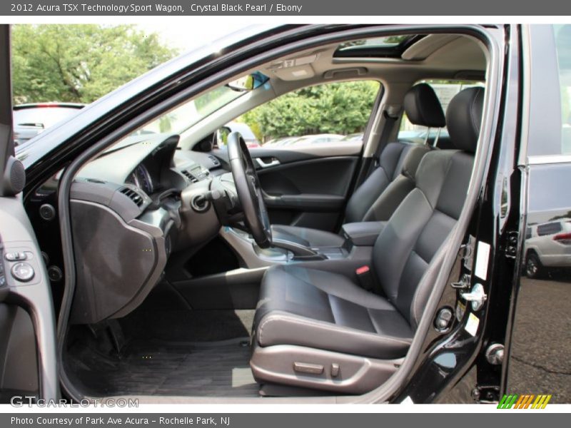 Crystal Black Pearl / Ebony 2012 Acura TSX Technology Sport Wagon