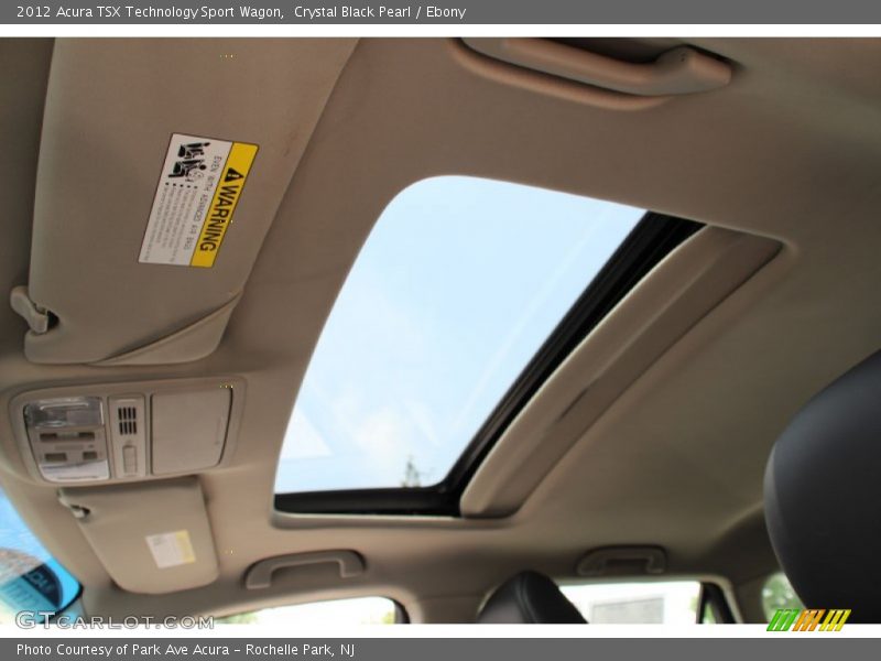 Crystal Black Pearl / Ebony 2012 Acura TSX Technology Sport Wagon