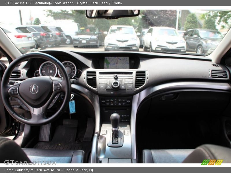Crystal Black Pearl / Ebony 2012 Acura TSX Technology Sport Wagon