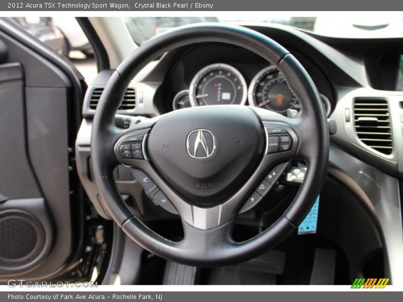 Crystal Black Pearl / Ebony 2012 Acura TSX Technology Sport Wagon