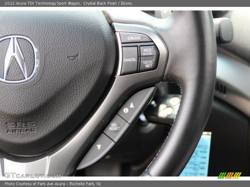 Crystal Black Pearl / Ebony 2012 Acura TSX Technology Sport Wagon