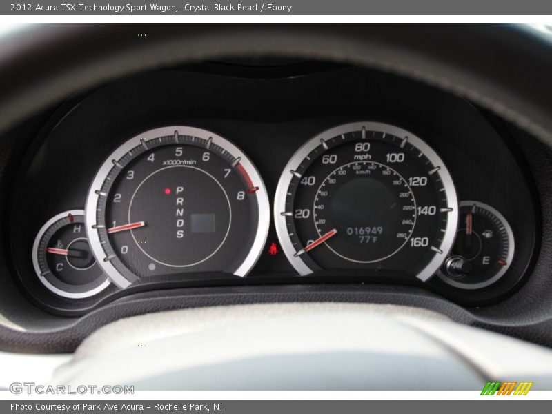 Crystal Black Pearl / Ebony 2012 Acura TSX Technology Sport Wagon