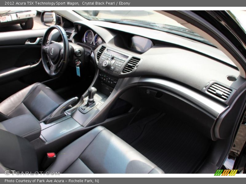 Crystal Black Pearl / Ebony 2012 Acura TSX Technology Sport Wagon