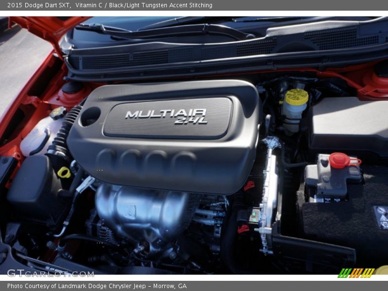 Vitamin C / Black/Light Tungsten Accent Stitching 2015 Dodge Dart SXT