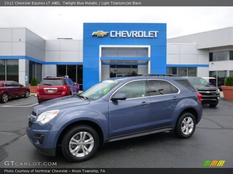 Twilight Blue Metallic / Light Titanium/Jet Black 2012 Chevrolet Equinox LT AWD