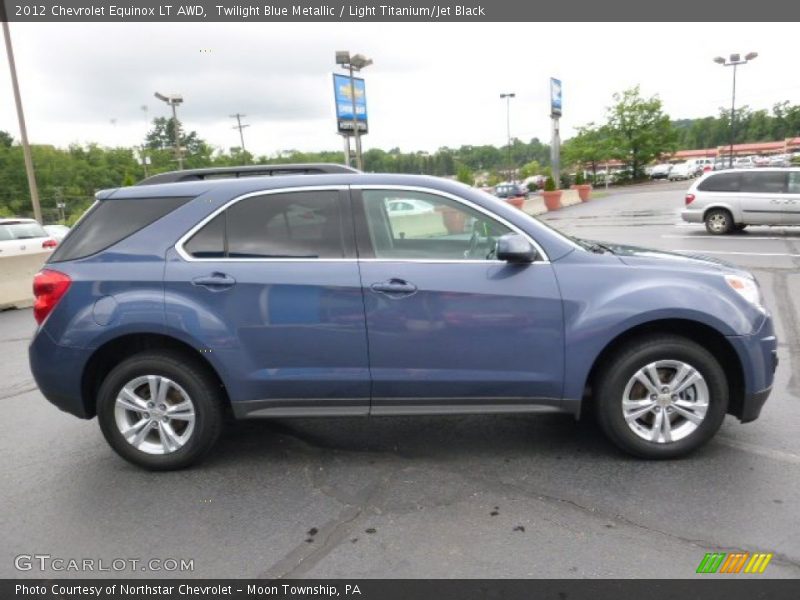 Twilight Blue Metallic / Light Titanium/Jet Black 2012 Chevrolet Equinox LT AWD