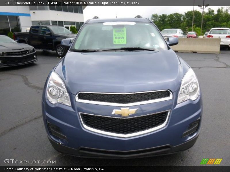Twilight Blue Metallic / Light Titanium/Jet Black 2012 Chevrolet Equinox LT AWD