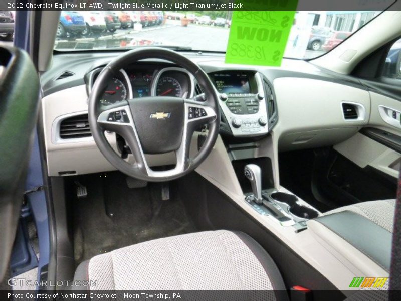 Twilight Blue Metallic / Light Titanium/Jet Black 2012 Chevrolet Equinox LT AWD