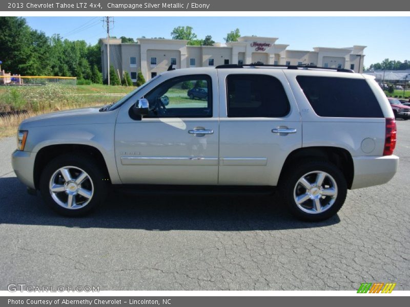 Champagne Silver Metallic / Ebony 2013 Chevrolet Tahoe LTZ 4x4