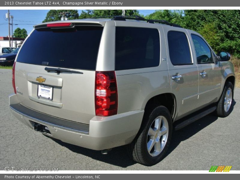 Champagne Silver Metallic / Ebony 2013 Chevrolet Tahoe LTZ 4x4