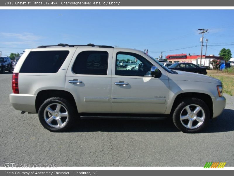 Champagne Silver Metallic / Ebony 2013 Chevrolet Tahoe LTZ 4x4