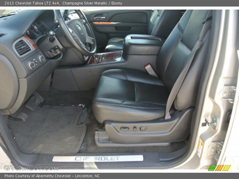 Champagne Silver Metallic / Ebony 2013 Chevrolet Tahoe LTZ 4x4