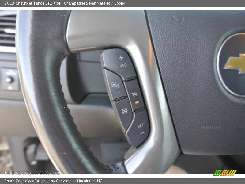 Champagne Silver Metallic / Ebony 2013 Chevrolet Tahoe LTZ 4x4