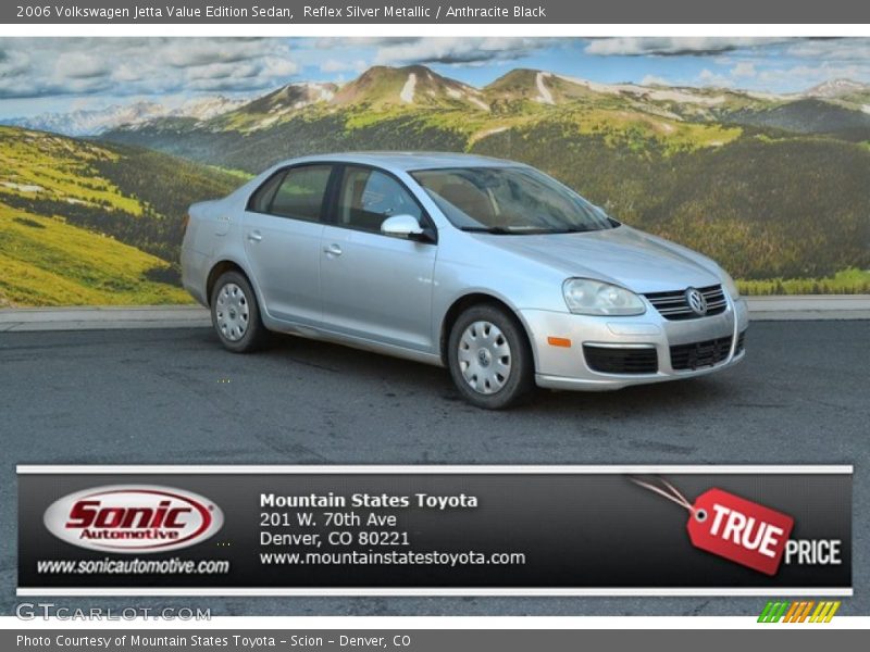 Reflex Silver Metallic / Anthracite Black 2006 Volkswagen Jetta Value Edition Sedan