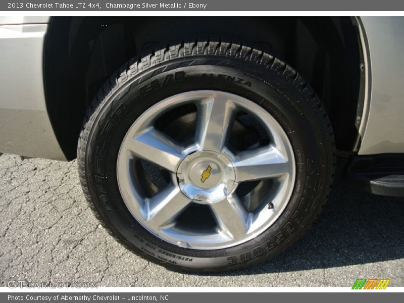 Champagne Silver Metallic / Ebony 2013 Chevrolet Tahoe LTZ 4x4
