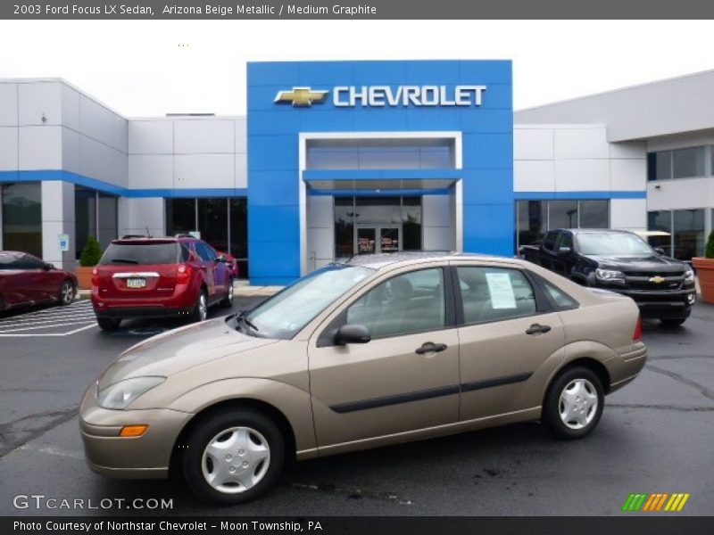 Arizona Beige Metallic / Medium Graphite 2003 Ford Focus LX Sedan
