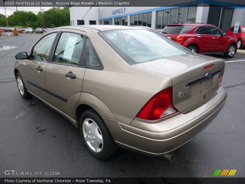 Arizona Beige Metallic / Medium Graphite 2003 Ford Focus LX Sedan
